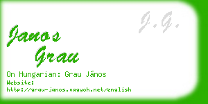 janos grau business card